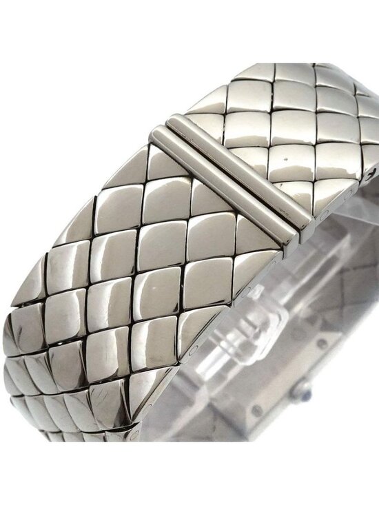 Chanel Quilted H0489 Diamond Bezel Vintage Watch Black Quartz main image 4